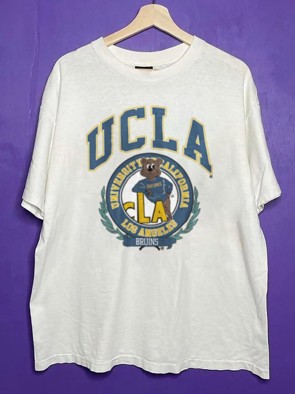 Vintage 90s University of California Shirt, UCLA Bruins Football NCAA Shirt Tee